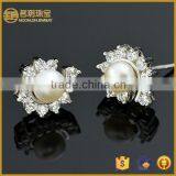 Hot Sale 925 Sterling Silver Freshwater Pearl Earrings With Cheap Price thumbnail-1