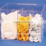 Acrylic Dispenser With Three Compartments/Lucite Compartment Dispenser thumbnail-1