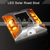 Yellow LED Flashing Light Cat Eye Reflective Aluminum Solar Road Marker thumbnail-4