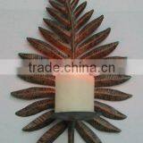 Metal Cerative Leaf Candle Holder Wall Hanging thumbnail-1