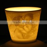 Porcelain Votive Tealight Holder -40074U