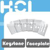 Taiwan Supplier Easy Installation RJ45 Keystone 1 to 6 Port Faceplate thumbnail-1