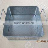Rectangular Tin Box Size;200*140*90mm Bucket Rectangular Metal Tin Box Hinged