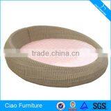 Theme Hotel Furniture Spring Mattress Wicker Big Round Bed thumbnail-1