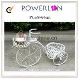 Antique Decor Garden Wrought Iron Bicycle Flower Stand thumbnail-2