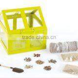 Small Size Metal Planter Glass House thumbnail-1