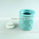 Stock Cheap Round Porcelain Perfume Bottle, Different Color Can be Mixed for Wholesale, thumbnail-3