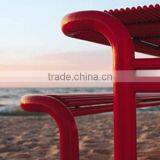 Antique Garden Backyard Furniture, Metal Top Dining Table thumbnail-3