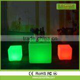 plastic led cube chair,LED chair light; Wonderful Chair LED cube light,magic change color light small seat