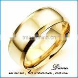 Custom Made Ladies Stainless Steel Rings Gold Plated thumbnail-2