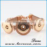 Wholesale Brass Snap Button Jewelry Fashion Button Bracelet thumbnail-2