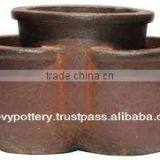 High Fired Stoneware Black-clay Planter thumbnail-1