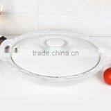 13.5" Oval Porcelain Baking Tray With Lid thumbnail-2