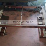 C8048L Antique Golden Silver Mirrored Coffee Table thumbnail-3