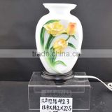 hot sale flower design ceramic table lamp for home decoration