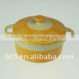 10cm Dia Stoneware Handpainted Mini Casserole thumbnail-1