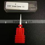 Fine Type Small Cone Head Diameter 2.0MM Polishing Drill Nail Ceramic Drill Bit thumbnail-1