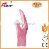 General Purpose Work Safety Orange PU Hand Gloves With Seamless Knitted Shell thumbnail-4