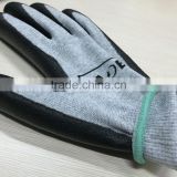 ESD gloves, 13 Gauge carbon yarn+Nylon yarn, touch gloves.