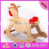 2016 New Fashion Baby Wooden Diy Rocking Horse, Hot Sale Kids Wooden Diy Rocking Horse W16D063 thumbnail-2