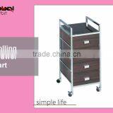 Sort Bin Organizer Storage Sturdy Shelf MDF Lightweight Medical 5 Drawers Rolling Carts thumbnail-2