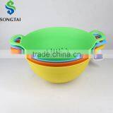 Big Plastic Bowl With Handle for Washing Vegetables Fruits thumbnail-1