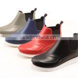 New Design Hotsale Fashion Men Women Unisex Low Cut Ankle Summer Spring PVC Rain Boot Rainshoes Gumboot With Elastic Gore thumbnail-2