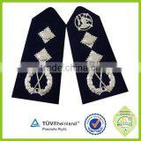 Shoulder Boards US Navy Badge Epaulette Silver Color