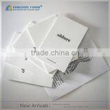 Simple Design Debossed Logo White Paper Hangtag thumbnail-3