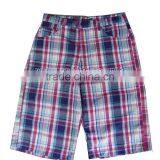 Men Plaid Stock Beach Shorts