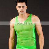 Custom Men's Sey Ultra-thin Vest Transparent Mesh See-thru Tank Tops Breathable Sport GYM Work Out Gay thumbnail-3