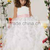 White off Shoulder Kids Evening Gowns thumbnail-1