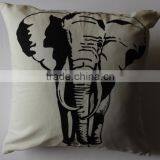 Elephant Printed Cushion Cover thumbnail-1