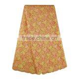 2017 Nigeria Asoebi Dress Fabrics Multi-color African Guipure Cord Lace thumbnail-5