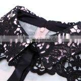 New Long-sleeved Black Lace Stitching Fluffy Skirt Fashion Dress Women's Clothing Imported From China thumbnail-2