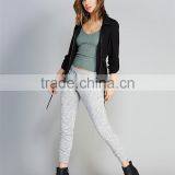 OEM Cheap Knit Joggers Plain Grey Sport Girls Sex Photos in Skinny Trousers thumbnail-1