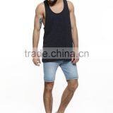 Mens Plain Black Slim Fitted Tight Slimming Vest thumbnail-3