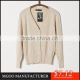 MGOO 2016 New Arrival Wine Red Cashmere Cardigan Plain Cotton Women Sweaters Buttons Up Brand thumbnail-4