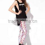 Wholesale Cheap Sport Fitness Leggings Printed Women Tight Yoga Pants thumbnail-2