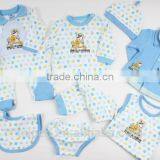 8TB1-109 Blue Plain Knitted Baby Winter Clothing 8 Pcs Set New Born Baby Gift Set With Hanger Package thumbnail-2