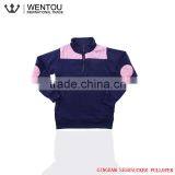 New Arrival Quarter Zip Blue Monogram Seersucker Pullover thumbnail-3