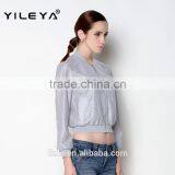 Unique Comfortable Fabric Used Fashion Casual Crop Style Women Coat Model thumbnail-5