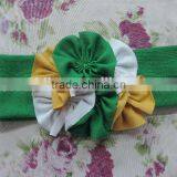2016 Newest and Fashion Elastic Hair Band,three Flower Shape Headband,bright Colorful Hair Band With Elastic thumbnail-1
