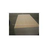 Wall Decorative Grooved Paper Overlay Plywood thumbnail-1