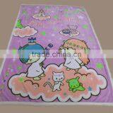 Cartoon Style Sherpa Fleece Blanket, Baby Cruddle Blanket