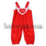 Pretty LOVE Appliqued Long Bubble for Little Girl - DR 2408 thumbnail-1
