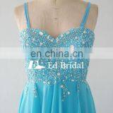 Floor Length Sweetheart Neckline Straps Beaded Wholesale Suzhou Plus Size Prom Dresses thumbnail-4