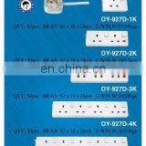 UK Type Surge Adapter 3w 4w 5w 6w Term Block 3a Tower Sockets