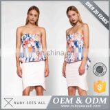 High-End Handmade Lady Blouse Turkish Colorful Flowers Print Tunics For Women thumbnail-1