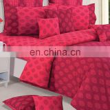 Pink And Magenta Mix N' Match Ethnic Cotton Bed Sheet With Pillow Covers